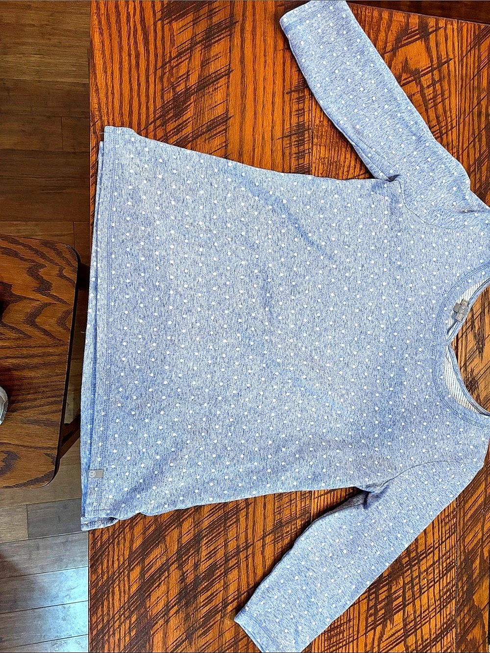 Talbots Blue & White Polka Dot Size Small
